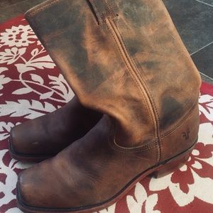 Frye Boots - cavalry style - brown leather